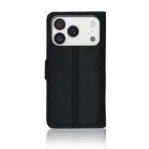 Etui portefeuille Zanae en noir pour iPhone 17 Pro