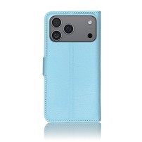Étui portefeuille Zanae bleu clair pour iPhone 17 Pro Max