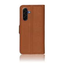 Étui Portefeuille Zanae pour Galaxy A17 en coloris marron.