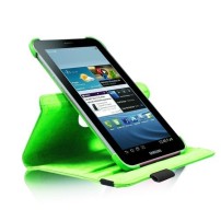 Étui rotatif pour Galaxy Tab 2 7 pouces en vert