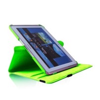 Étui rotatif vert pour Galaxy Note 10.1