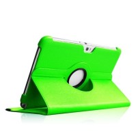 Étui rotatif vert pour Galaxy Note 10.1