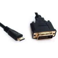 Câble Mini HDMI / DVI 1.5 mètre compatible Galaxy S5