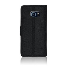 Etui portefeuille pour Samsung Galaxy S6 Edge Noir