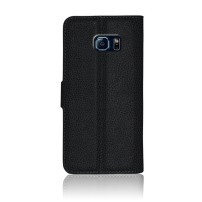 Etui portefeuille pour Samsung Galaxy S6 Edge Noir