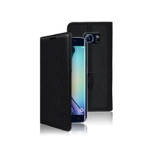 Etui portefeuille pour Samsung Galaxy S6 Edge Noir
