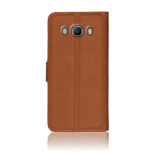 Étui portefeuille marron pour Samsung Galaxy J7 (2016)