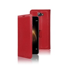 Étui portefeuille rouge pour Huawei Y5 II et Y6 II Compact