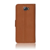 Étui portefeuille marron pour Huawei Y5 II et Y6 II Compact