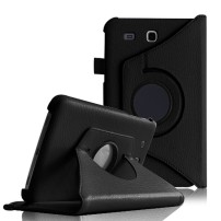 Étui rotatif noir pour Samsung Galaxy Tab A6 7 pouces 2016