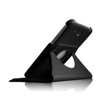Étui rotatif noir pour Samsung Galaxy Tab A6 7 pouces 2016