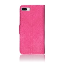 Etui portefeuille Zanae fushia pour iPhone 7 Plus et 8 Plus