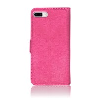 Etui portefeuille Zanae fushia pour iPhone 7 Plus et 8 Plus