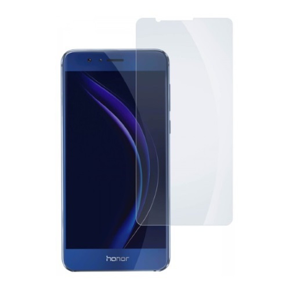 Verre trempé transparent pour Honor 8 assurant une protection optimale de l'écran.