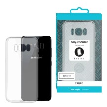 Vue avant de la coque Softgel transparente pour Samsung Galaxy S8