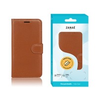 Etui portefeuille marron pour Samsung Galaxy S8 Plus