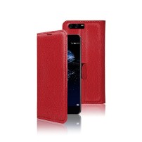 Etui Portefeuille Rouge compatible Huawei P10