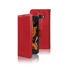 Etui portefeuille rouge pour Samsung Galaxy Xcover 4 et 4s