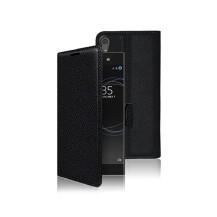 Etui portefeuille noir pour Sony Xperia XA1