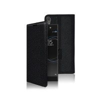 Etui portefeuille noir pour Sony Xperia XA1