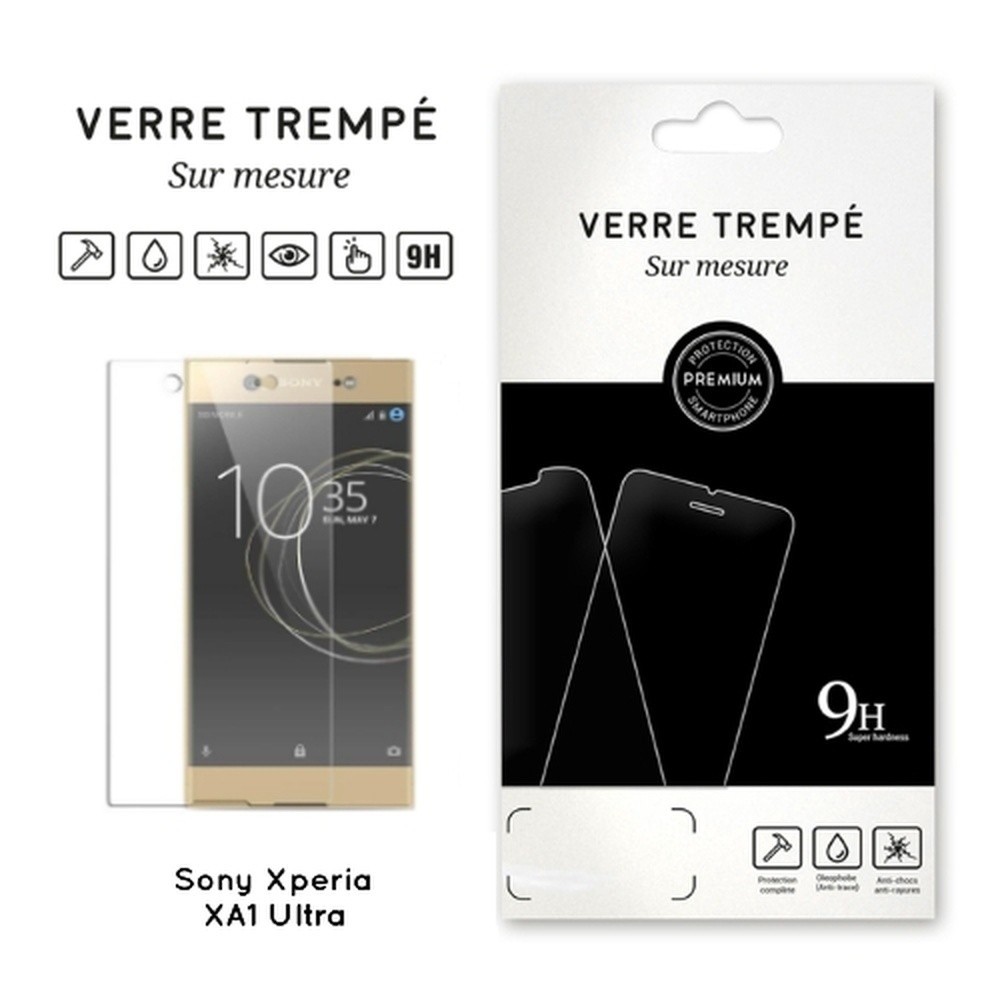 Verre trempé transparent pour Sony Xperia XA1 Ultra