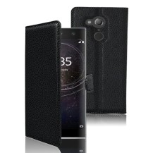 Étui portefeuille noir pour Sony Xperia XA2 Ultra
