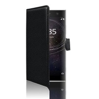 Étui portefeuille noir pour Sony Xperia XA2 Ultra