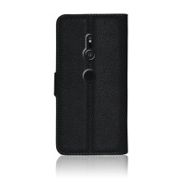 Etui portefeuille noir pour Sony Xperia XZ2