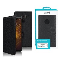 Etui Portefeuille Zanae noir pour Xiaomi Pocophone F1