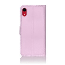 Etui portefeuille rose pour iPhone XR avec rangement cartes