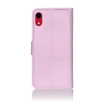 Etui portefeuille rose pour iPhone XR avec rangement cartes