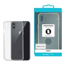 Vue de la coque Softgel transparente pour iPhone XS Max