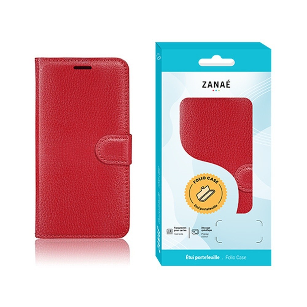 Étui Portefeuille Zanae Rouge pour Samsung Galaxy J2 (2018)