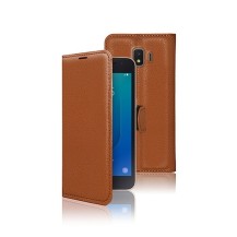 Etui Portefeuille Zanae marron pour Samsung Galaxy J2 (2018)
