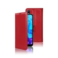 Étui Portefeuille Rouge pour Huawei Y5 (2019) et Honor 8S