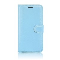Etui portefeuille Zanae bleu clair pour Samsung Galaxy S10e.