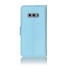 Etui portefeuille Zanae bleu clair pour Samsung Galaxy S10e.