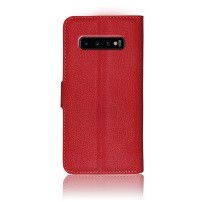 Étui Portefeuille Zanae pour Samsung Galaxy S10 Plus Rouge