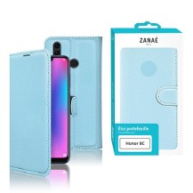 Étui portefeuille bleu clair pour Honor 8C