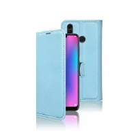 Étui portefeuille bleu clair pour Honor 8C