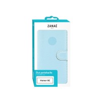 Étui portefeuille bleu clair pour Honor 8C