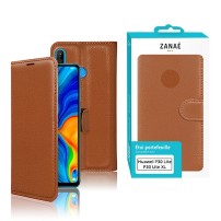 Etui Portefeuille Zanae marron pour Huawei P30 Lite / P30 Lite XL
