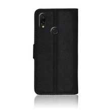 Étui portefeuille noir pour Xiaomi Redmi 7