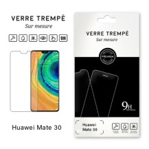 Verre trempé transparent compatible Huawei Mate 30