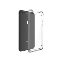 Coque silicone transparente renforcée pour iPhone 7 Plus et 8 Plus