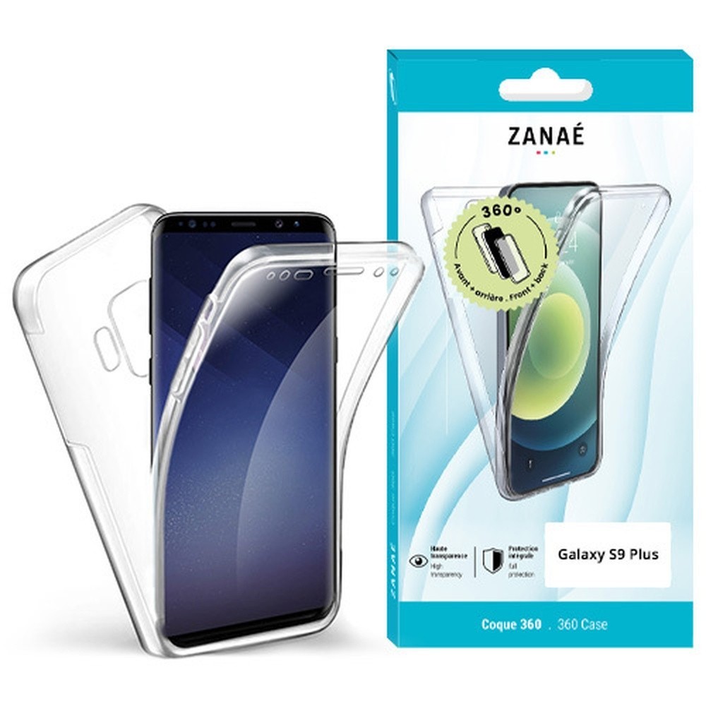 Coque 360 transparente pour Samsung Galaxy S9 Plus