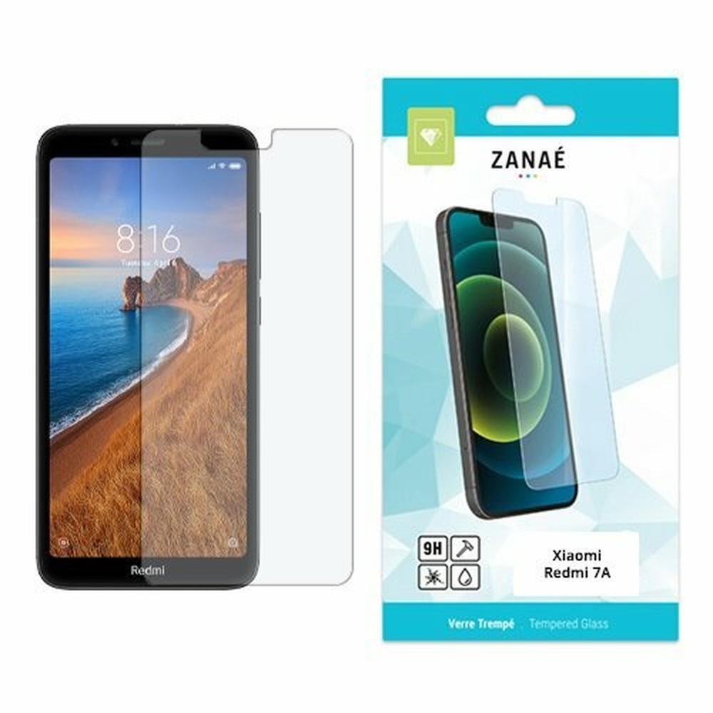 Verre trempé transparent pour Xiaomi Redmi 7A