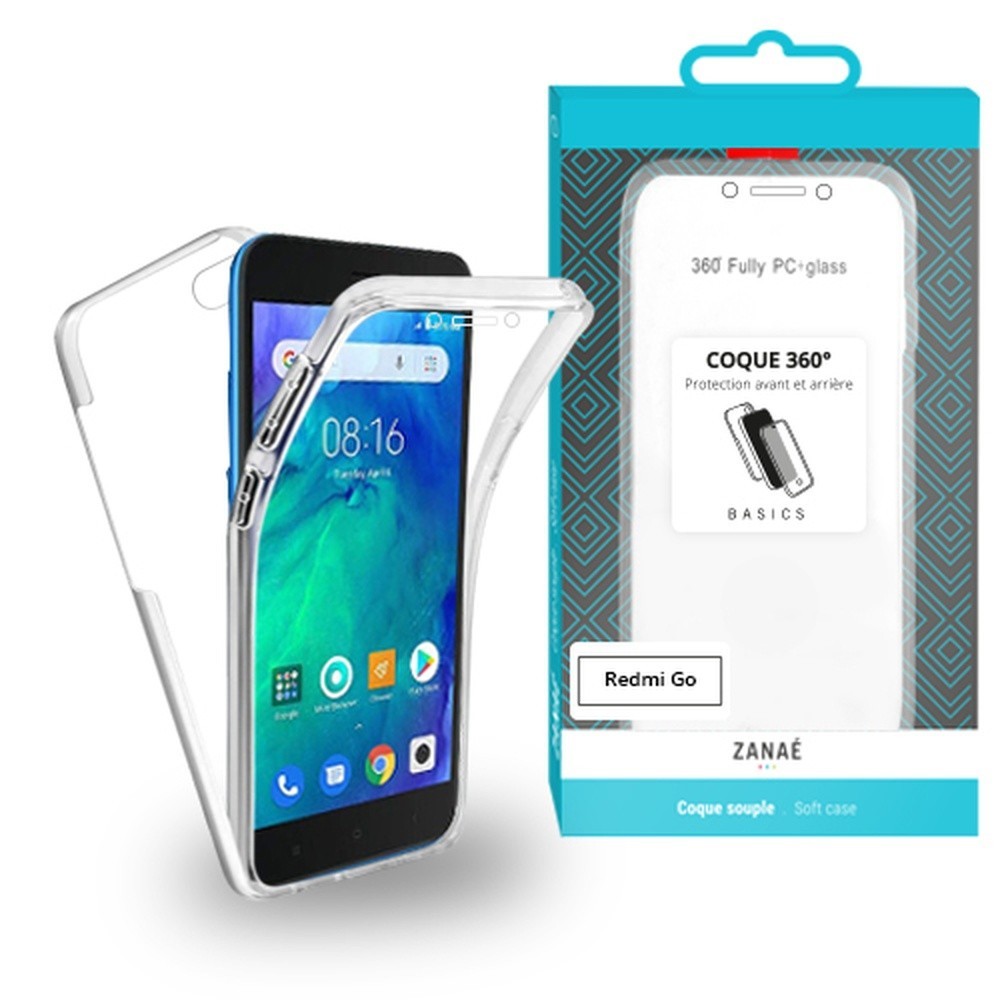 Coque 360 Xiaomi Redmi Go transparente vue principale