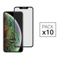Verres trempés noirs pour iPhone XS Max et 11 Pro Max