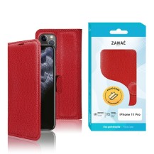 Etui Portefeuille Zanae rouge pour iPhone 11 Pro
